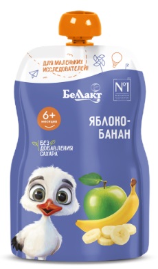 Пюре из яблока и банана