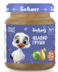 Пюре яблоко с грушей