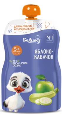 Пюре из яблок и кабачков