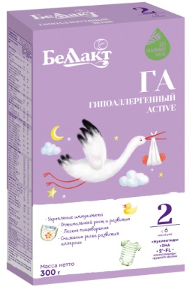 Смесь для вскармливания детей с риском развития аллергии «Беллакт Гипоаллергенный Active 2»