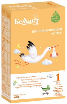 Смесь сухая кисломолочная для питания детей раннего возраста «Беллакт Кисломолочный Active 1»