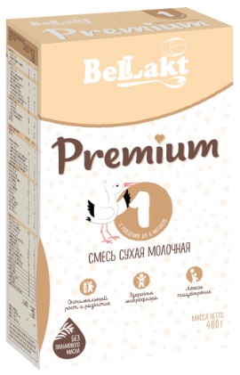 Смесь сухая молочная для питания детей раннего возраста «Bellakt Premium 1»