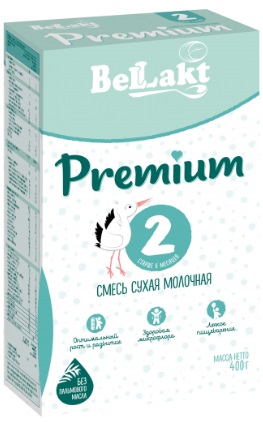 Смесь сухая молочная для питания детей раннего возраста «Bellakt Premium 2»