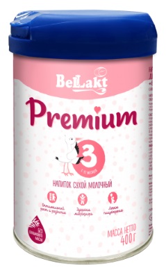Напиток сухой молочный для питания детей раннего возраста «Bellakt Premium 3» жестяная банка