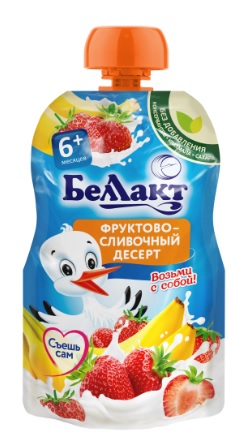 Фруктово-сливочный десерт