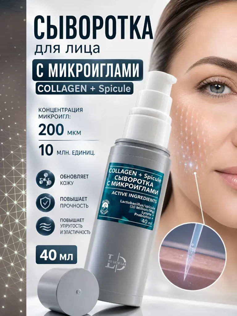 Сыворотка с микроиглами COLLAGEN + Spicule, 40 мл